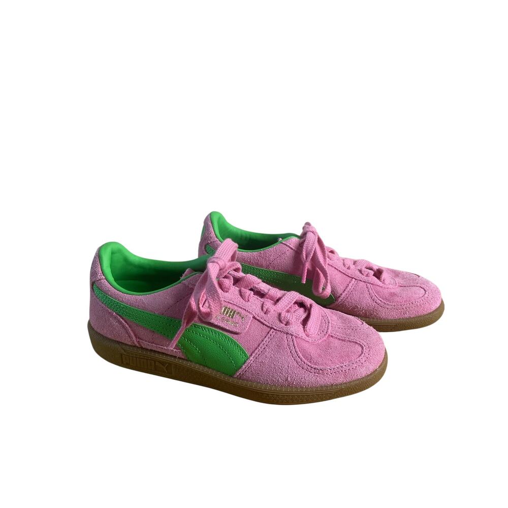 PUMA Palermo Pink Delight/Green Sneakers Size 6.5